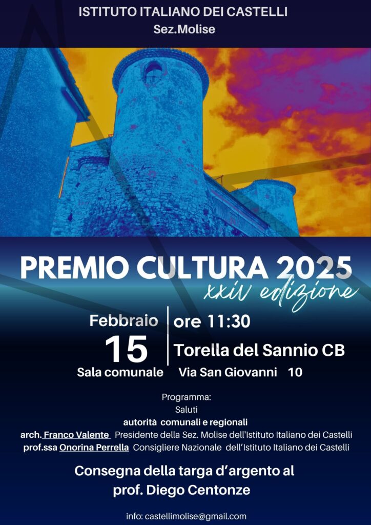 MOLISE PREMIO CULTURA 2025