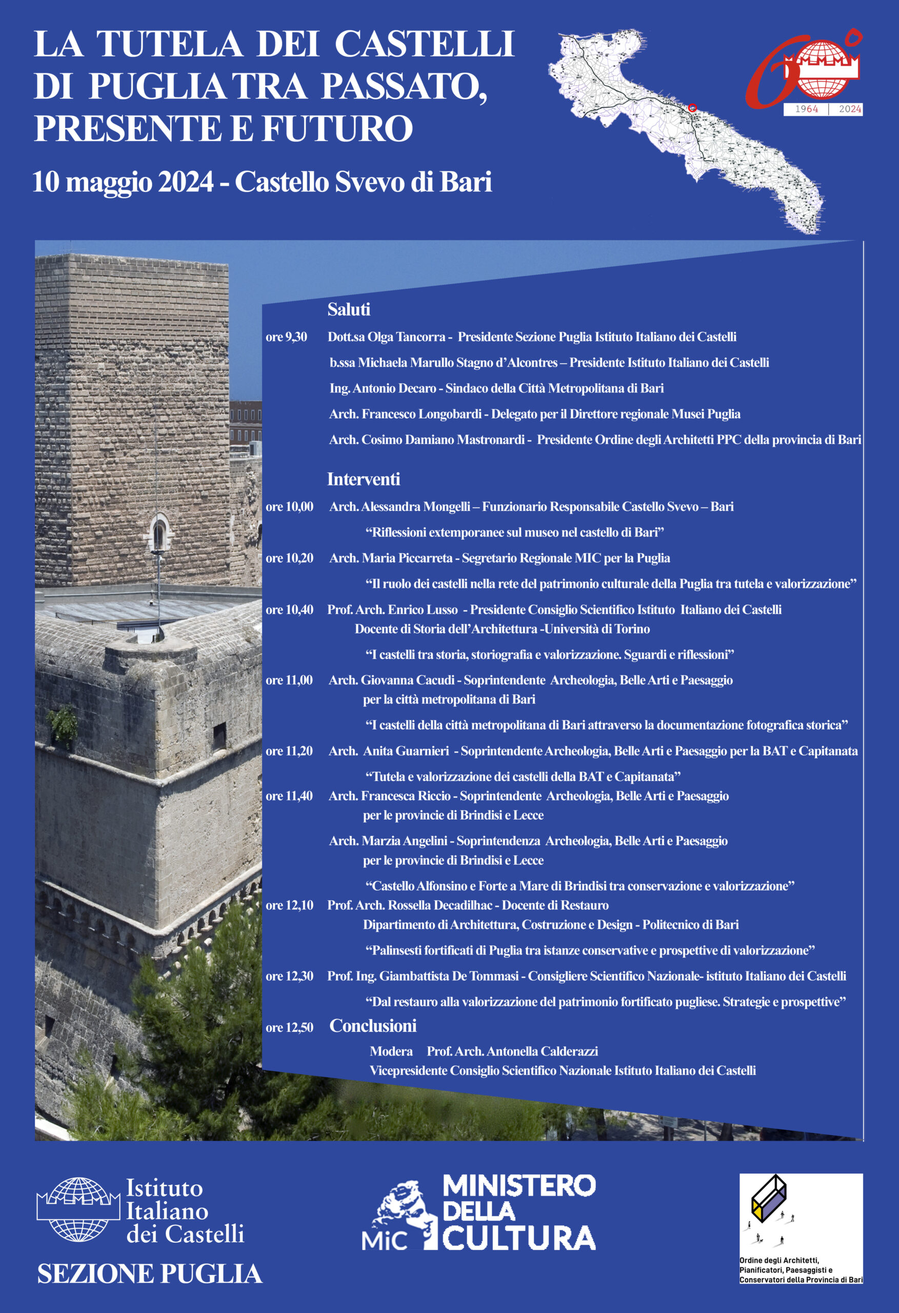 Celebrazione del 60° anniversario della fondazione dell’Istituto Italiano dei Castelli